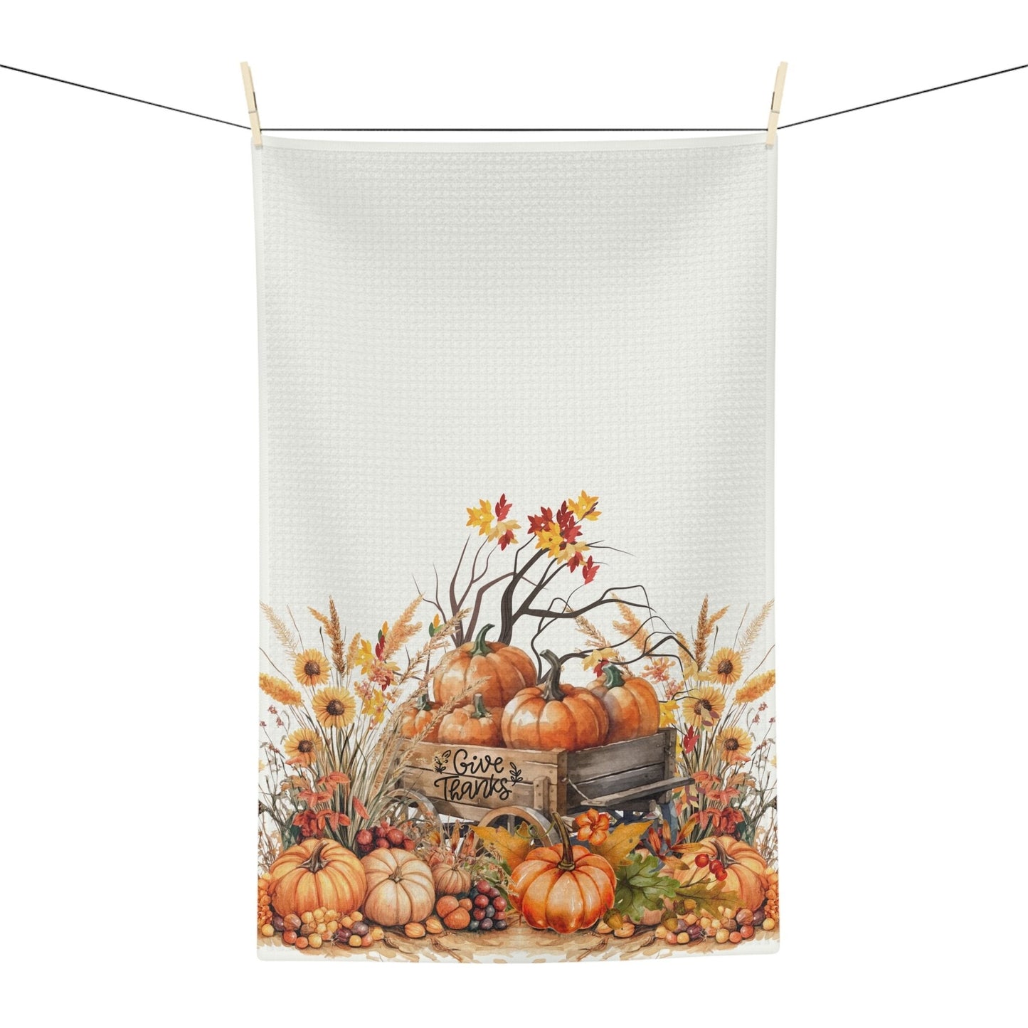 Give Thanks Harvest Dish Towels - ZumBuys