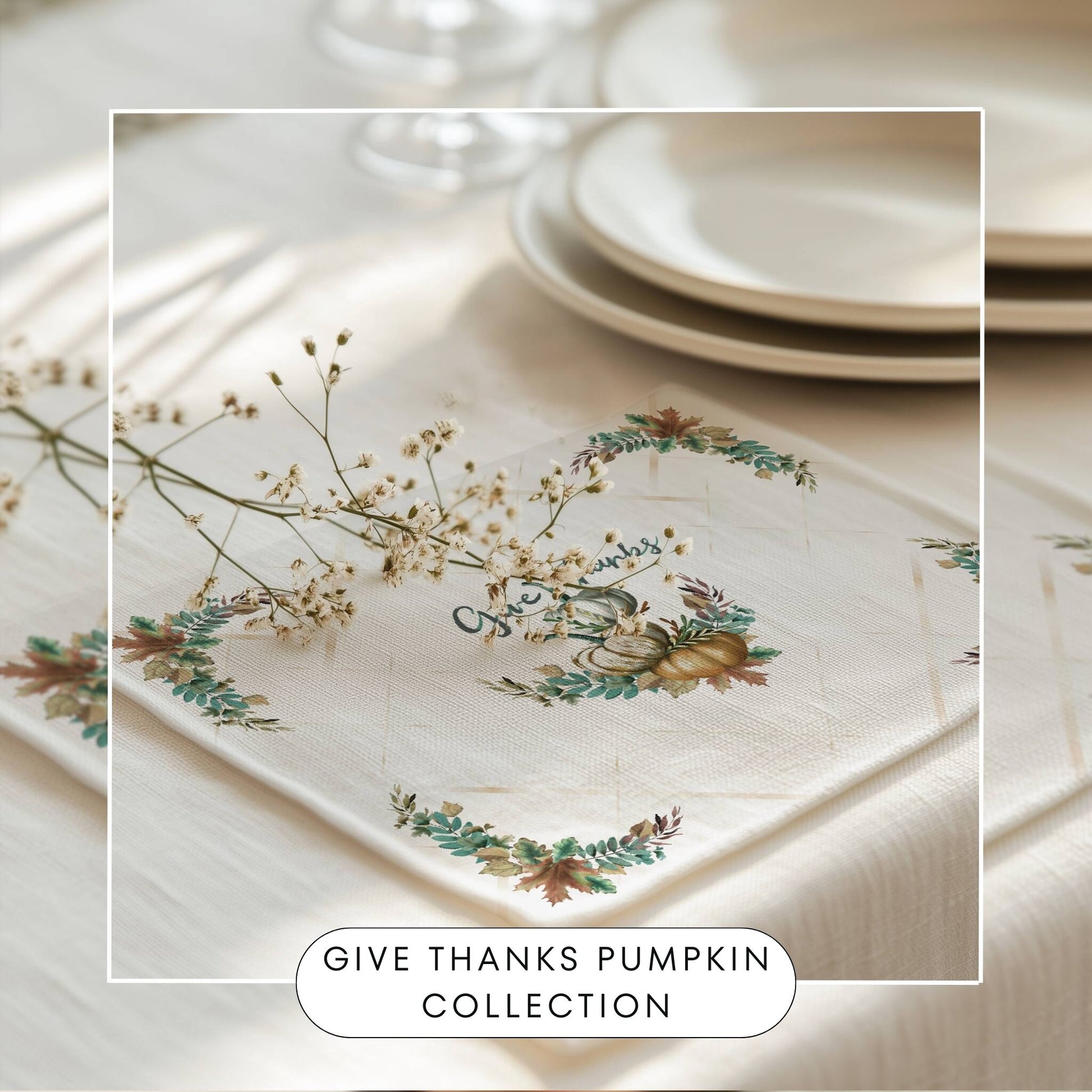 Give Thanks Placemat Placemat, 2pc - ZumBuys