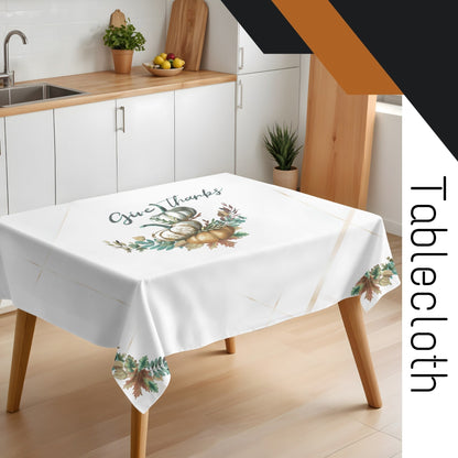 Give Thanks Pumpkin Tablecloth - ZumBuys