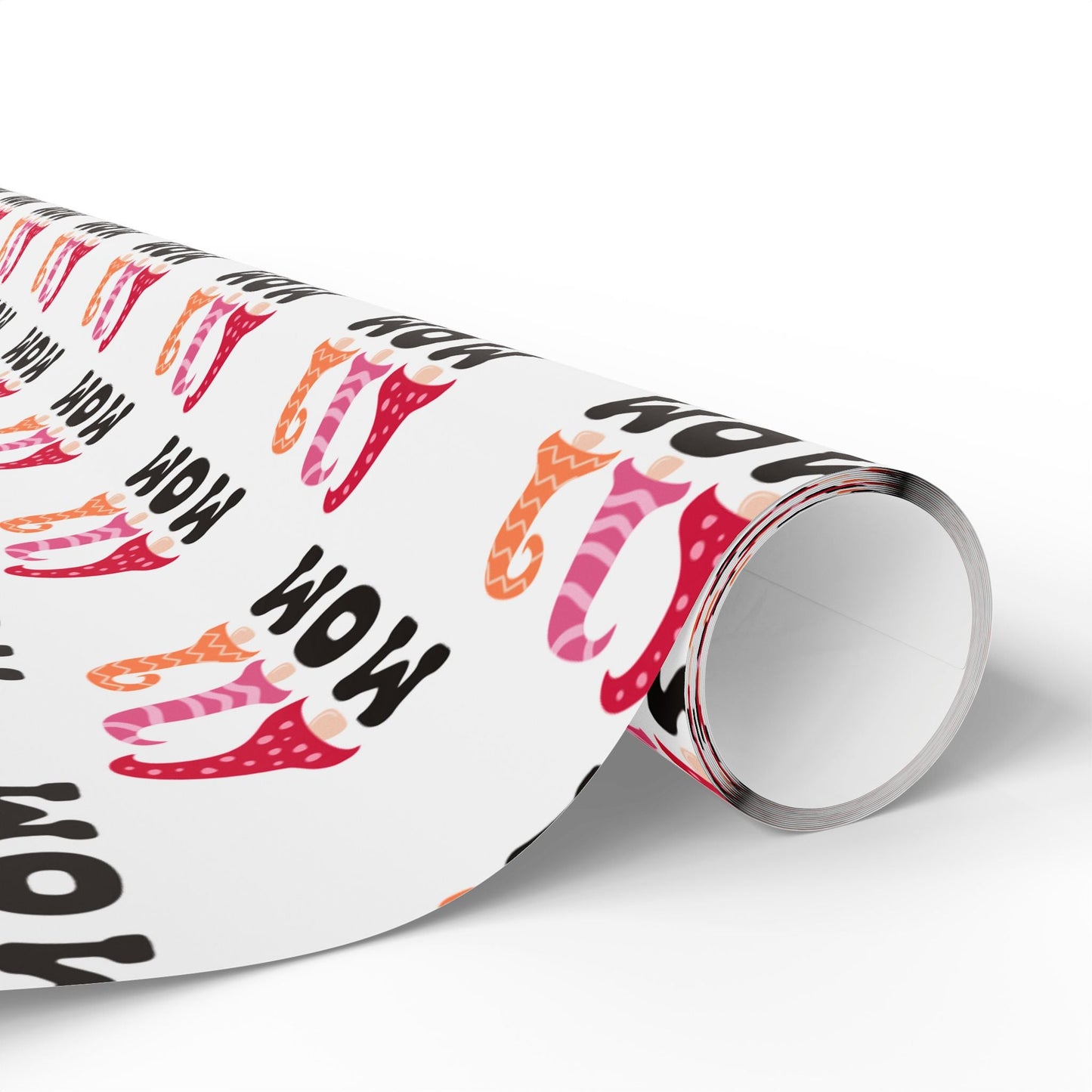 Gnome Mom Wrapping Paper Roll – Cute Mother’s Day Gift Wrap, Pink Gnome Gift Wrap for Mom, Matte or Glossy Finish - ZumBuys