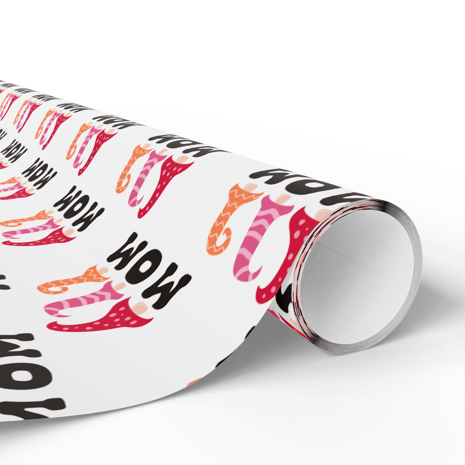 Gnome Mom Wrapping Paper Roll – Cute Mother’s Day Gift Wrap, Pink Gnome Gift Wrap for Mom, Matte or Glossy Finish - ZumBuys