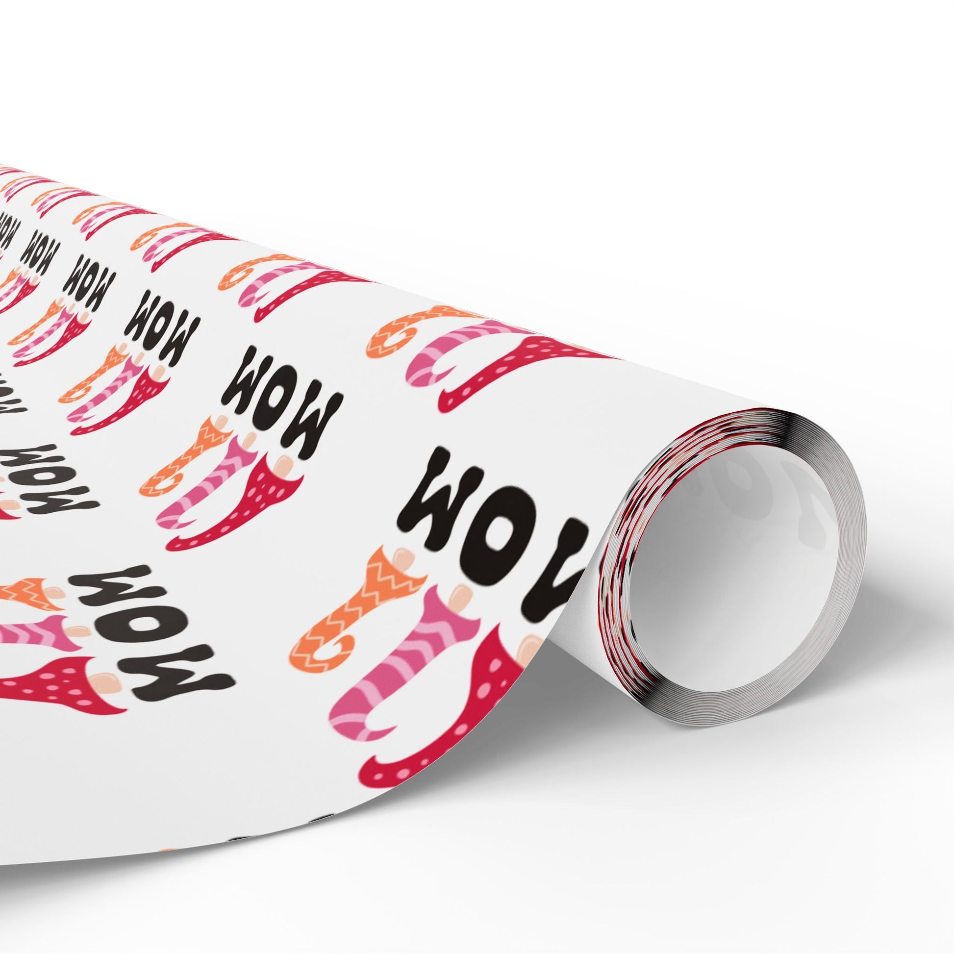 Gnome Mom Wrapping Paper Roll – Cute Mother’s Day Gift Wrap, Pink Gnome Gift Wrap for Mom, Matte or Glossy Finish - ZumBuys