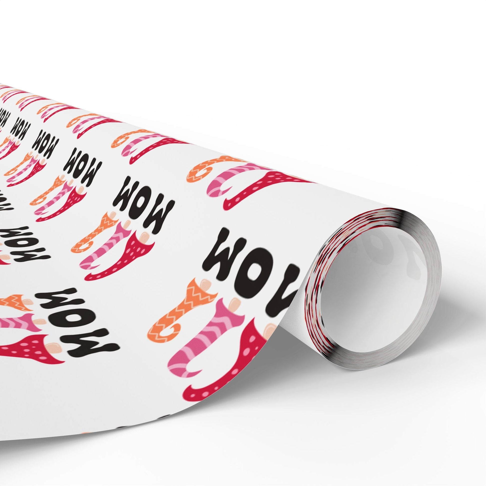 Gnome Mom Wrapping Paper Roll – Cute Mother’s Day Gift Wrap, Pink Gnome Gift Wrap for Mom, Matte or Glossy Finish - ZumBuys