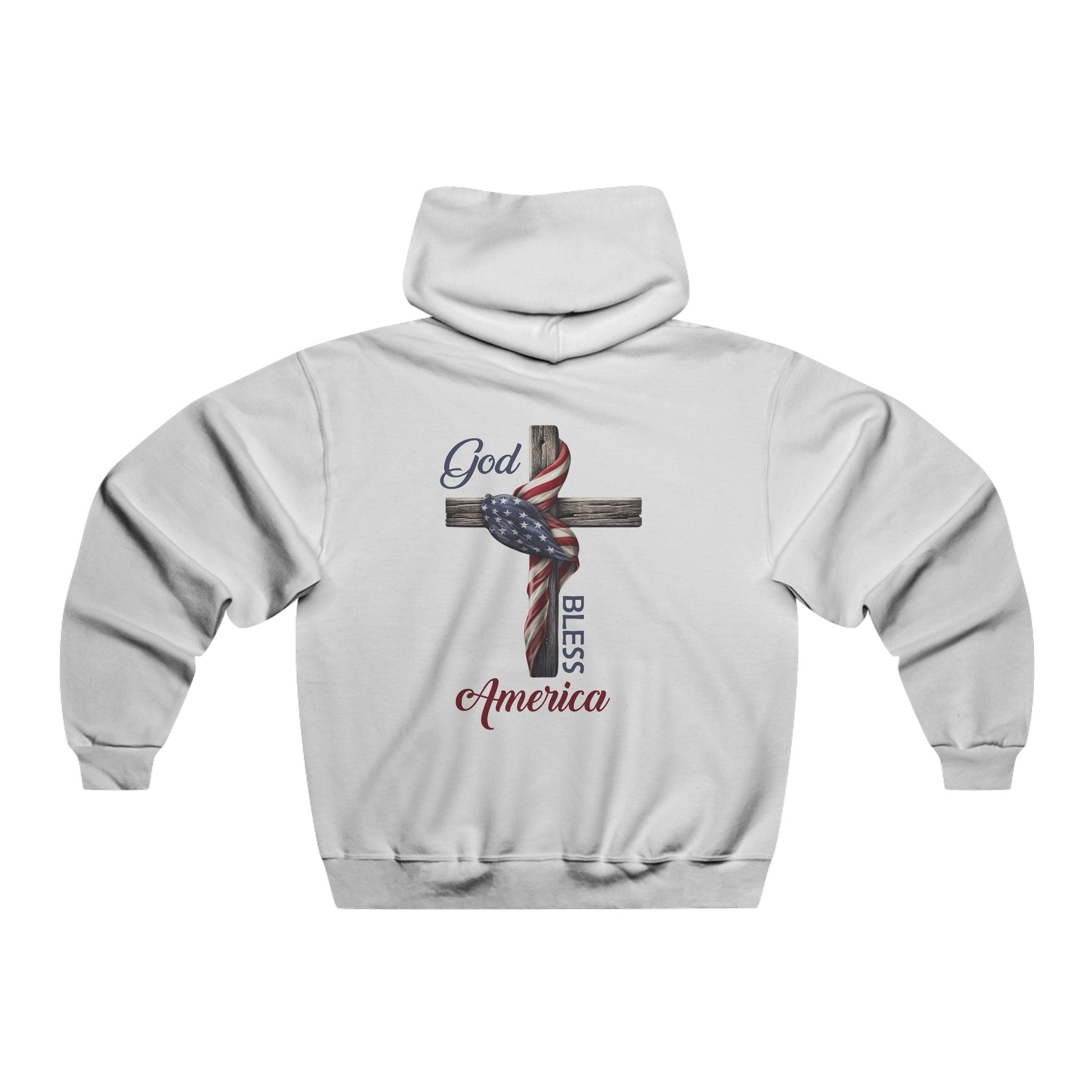 God Bless America Men's NUBLEND® Hooded Sweatshirt - ZumBuys