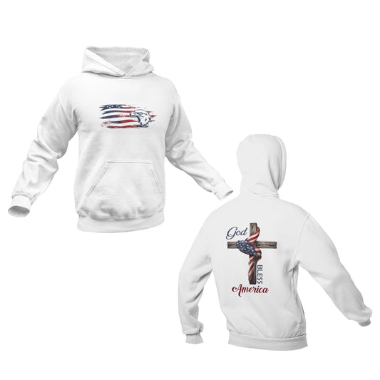 God Bless America Men's NUBLEND® Hooded Sweatshirt - ZumBuys