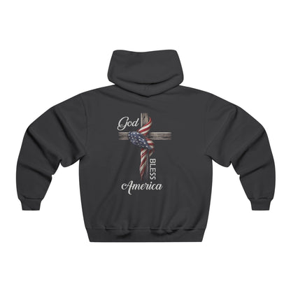 God Bless America Men's NUBLEND® Hooded Sweatshirt - ZumBuys