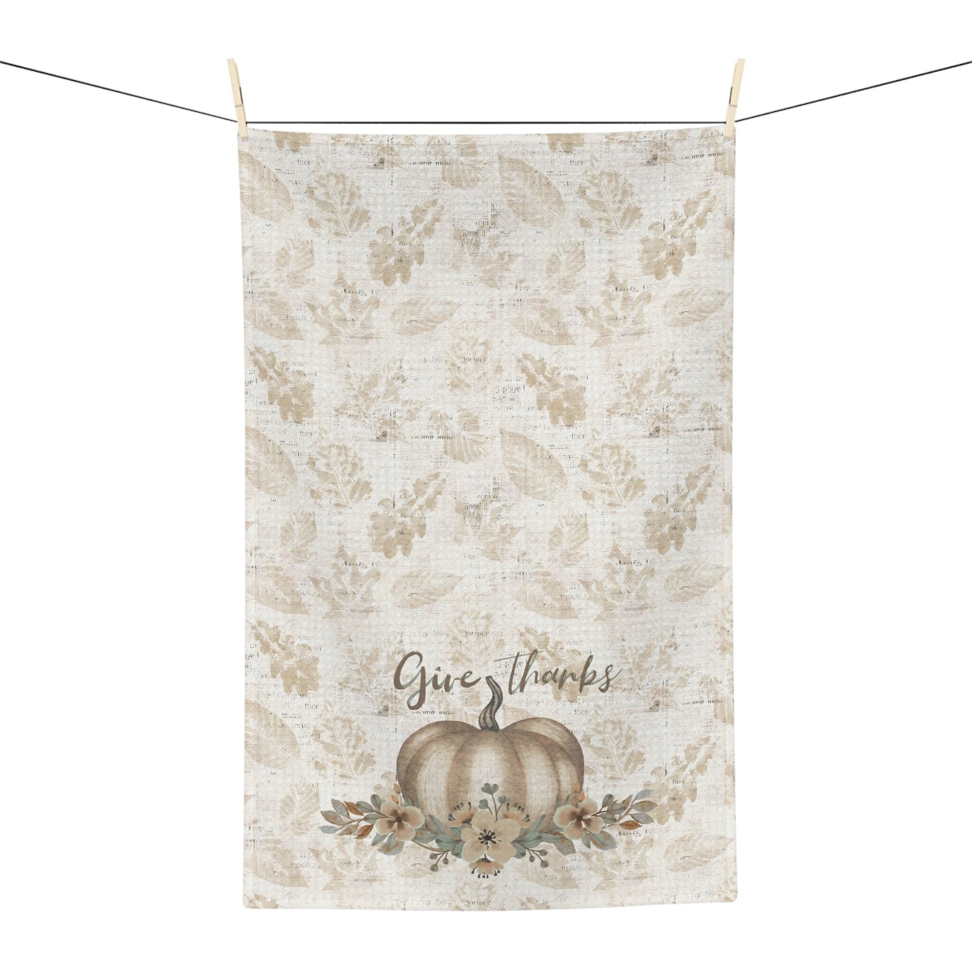 Golden Harvest Thankful Dish Towel - ZumBuys