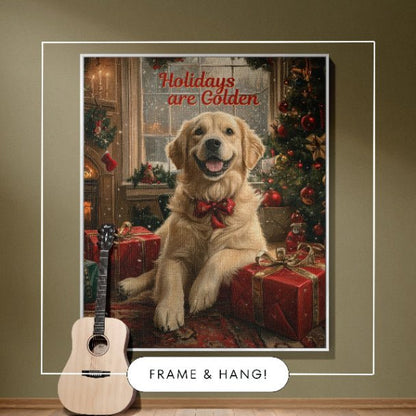 Golden Holiday Cheer Woven Blankets - ZumBuys