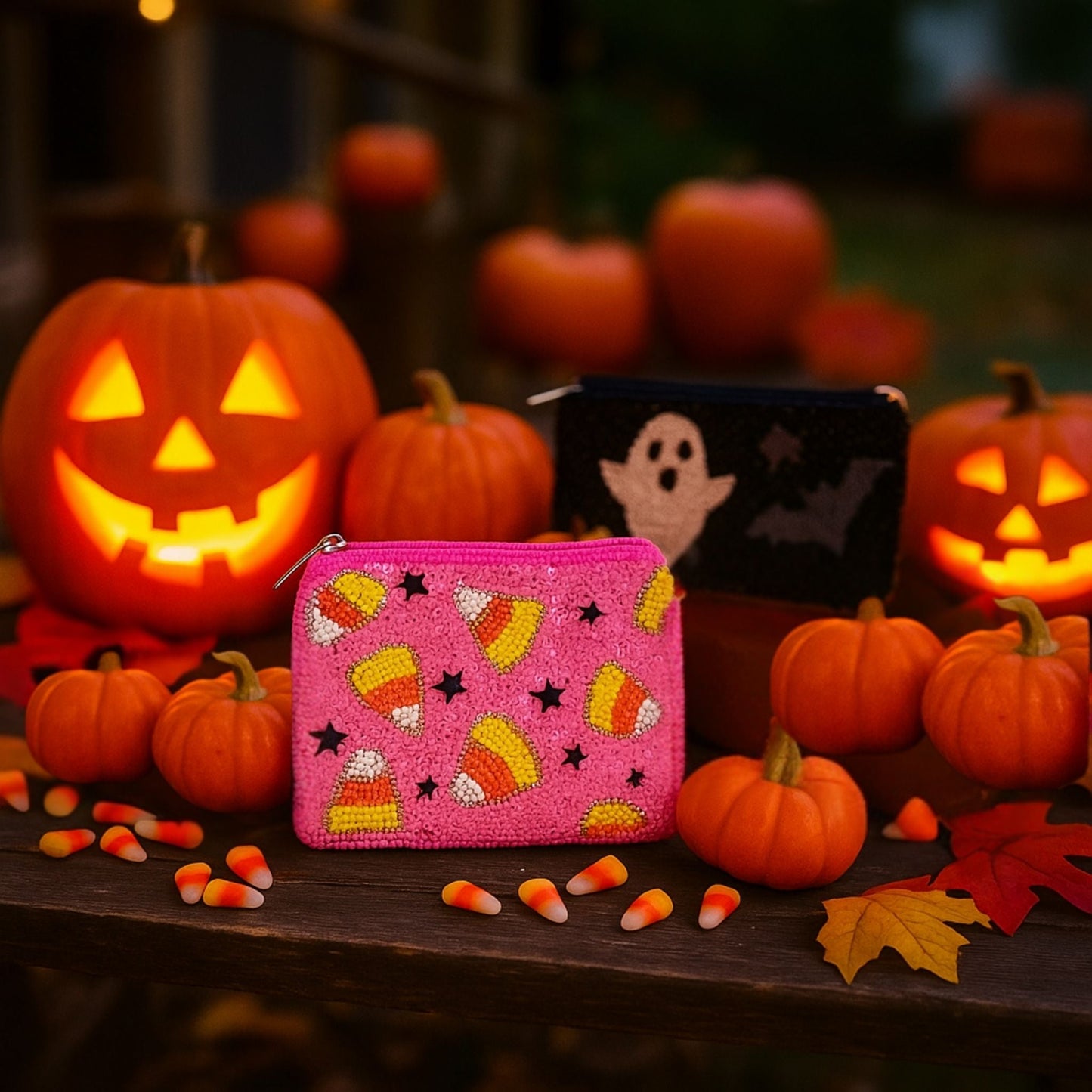 Halloween Candy Corn Coin Bag - ZumBuys