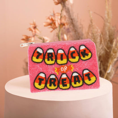 Halloween Trick Or Treat Beaded Coin Bag - ZumBuys