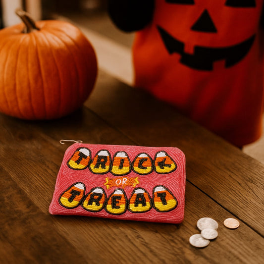 Halloween Trick Or Treat Beaded Coin Bag - ZumBuys