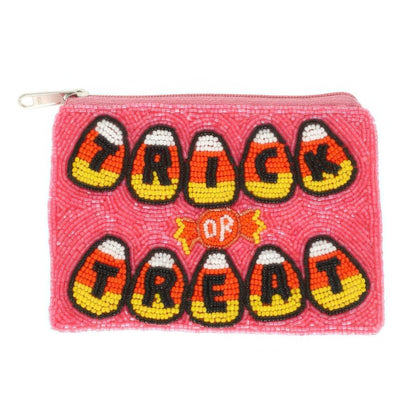 Halloween Trick Or Treat Beaded Coin Bag - ZumBuys