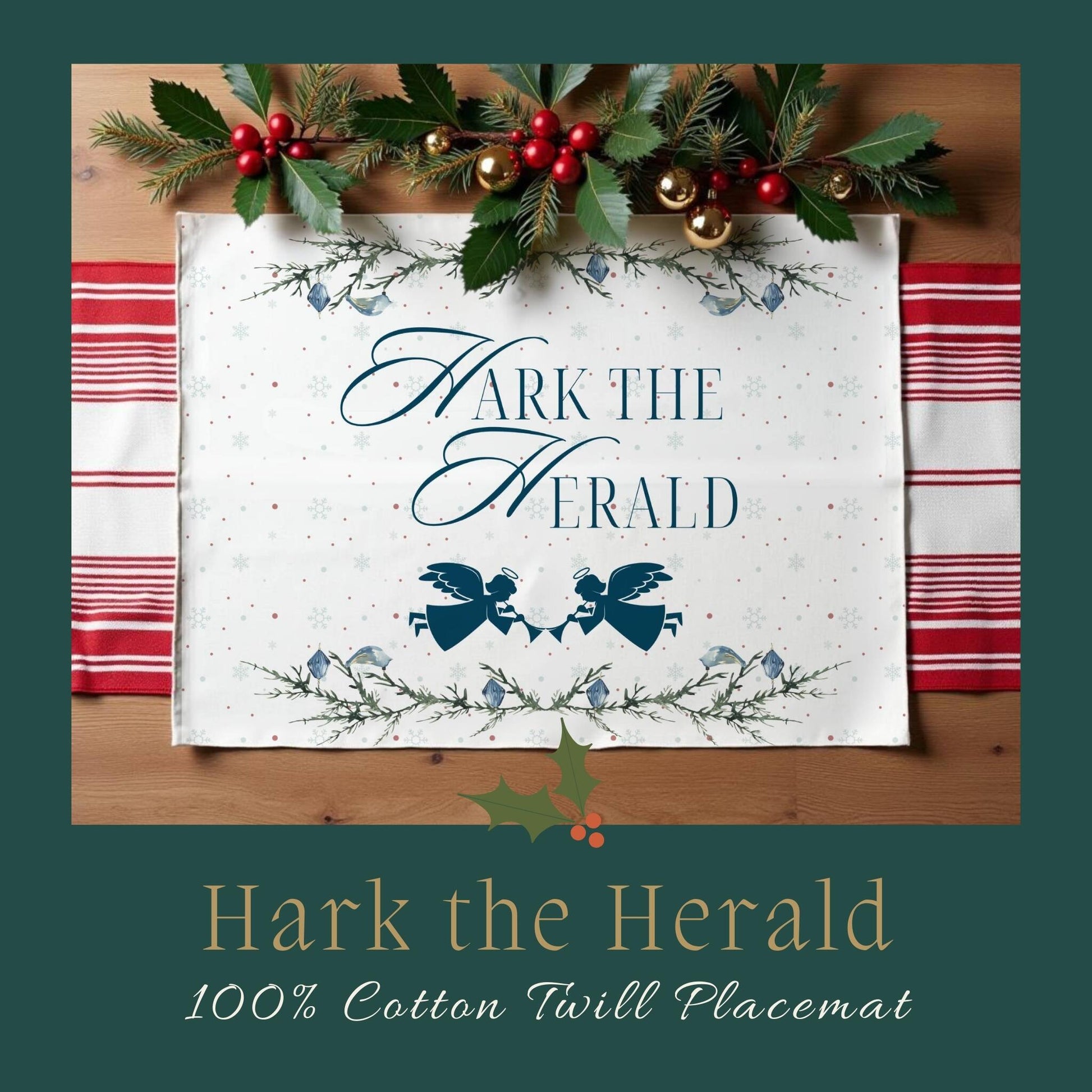 Hark the Herald Placemat, 2pc - ZumBuys