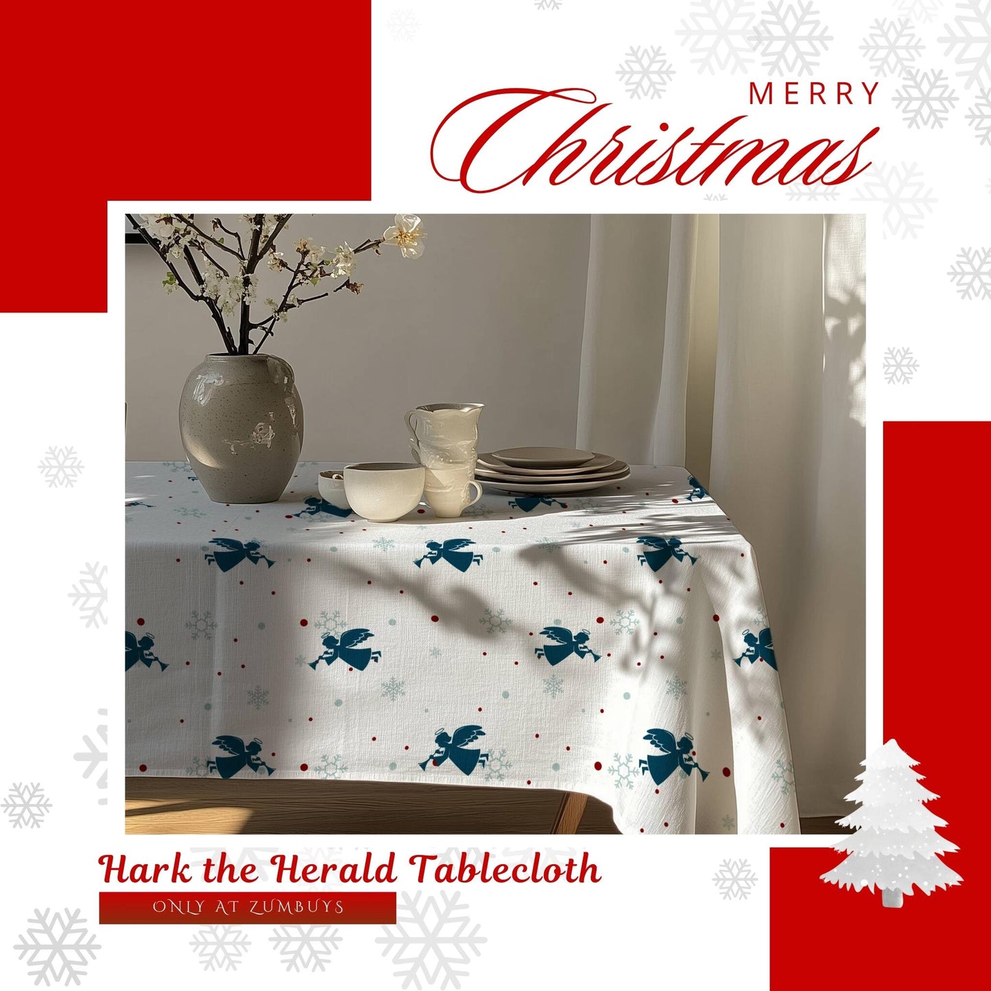 Hark the Herald Tablecloth - ZumBuys