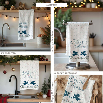 Hark the Herald Tea Towels (cotton, poly) - ZumBuys