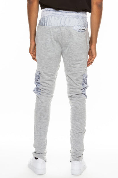 Heathered Cotton Blend Joggers - ZumBuys