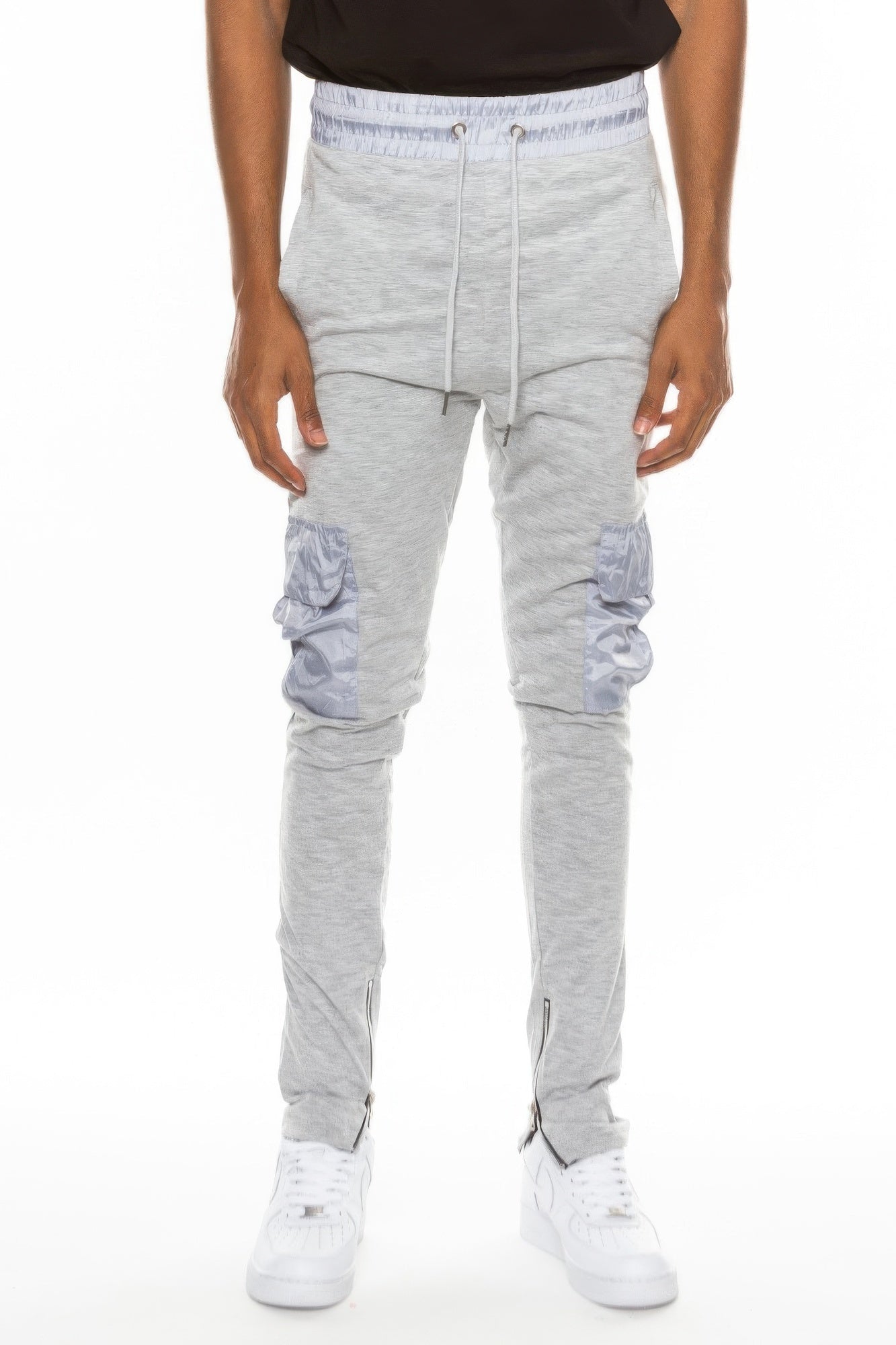 Heathered Cotton Blend Joggers - ZumBuys