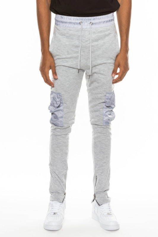 Heathered Cotton Blend Joggers - ZumBuys