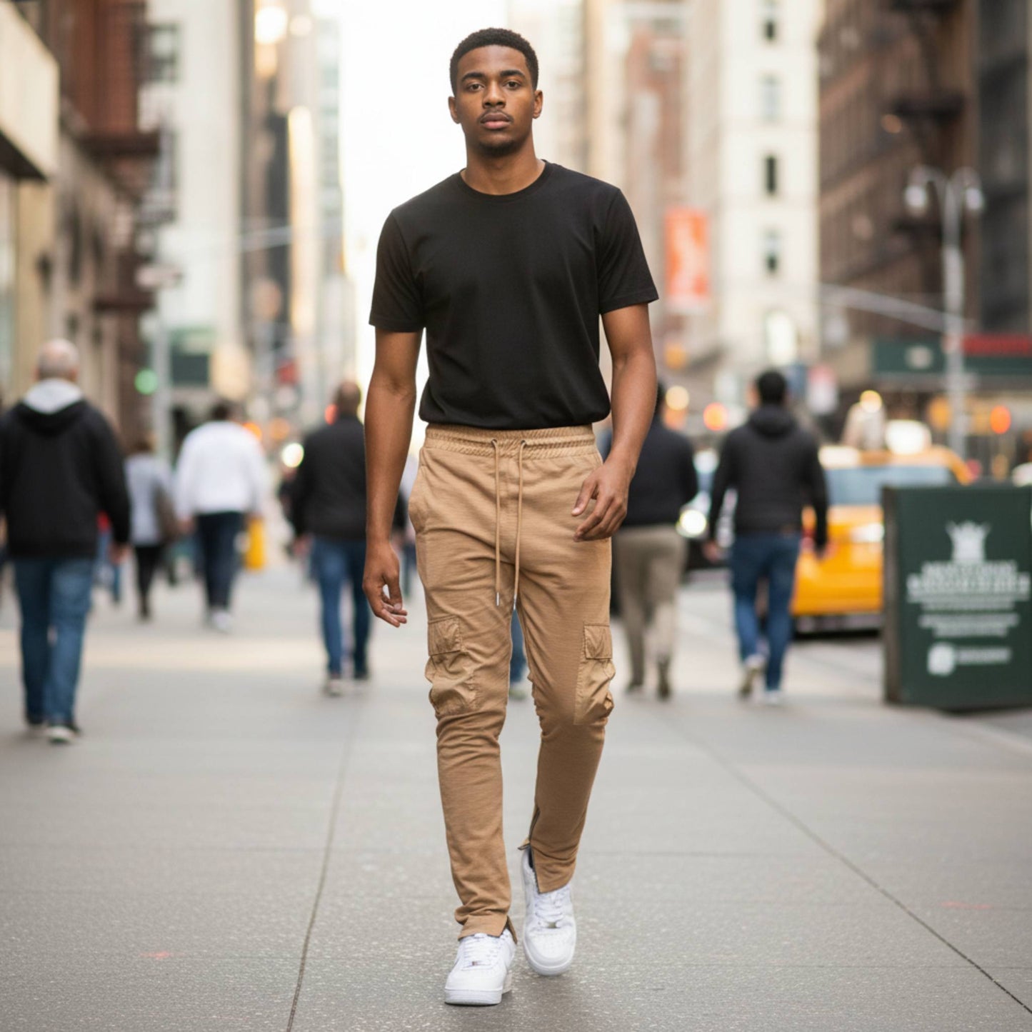 Heathered Cotton Blend Joggers - ZumBuys