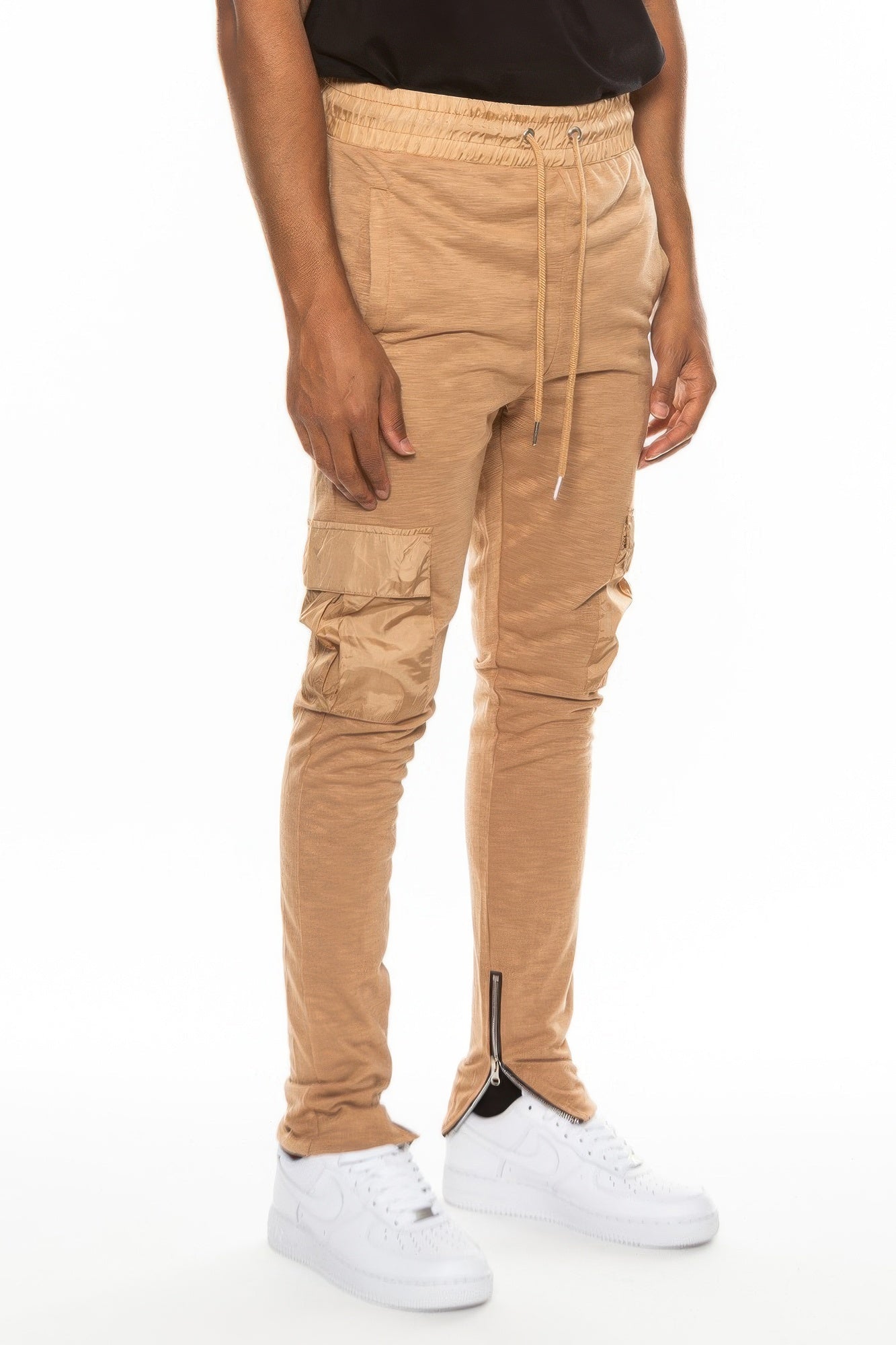 Heathered Cotton Blend Joggers - ZumBuys