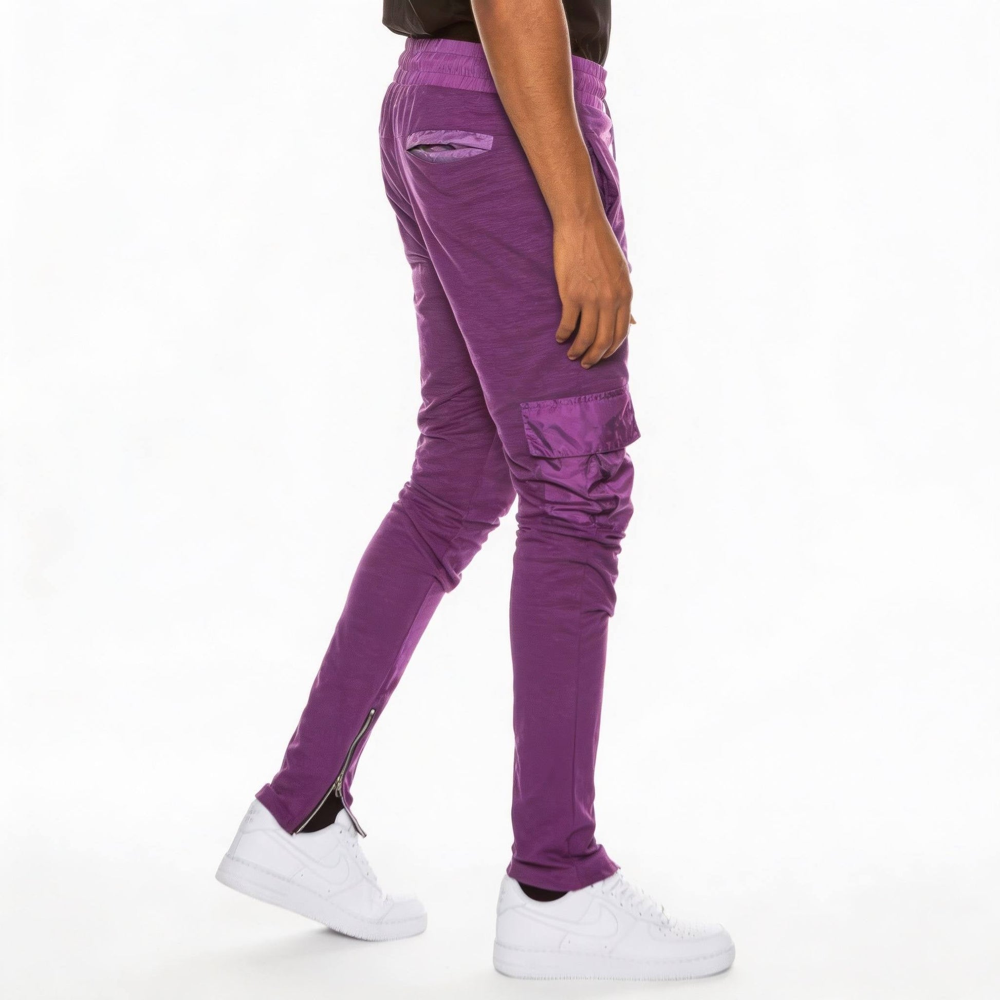 Heathered Cotton Blend Joggers - ZumBuys