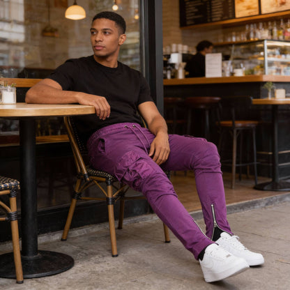 Heathered Cotton Blend Joggers - ZumBuys