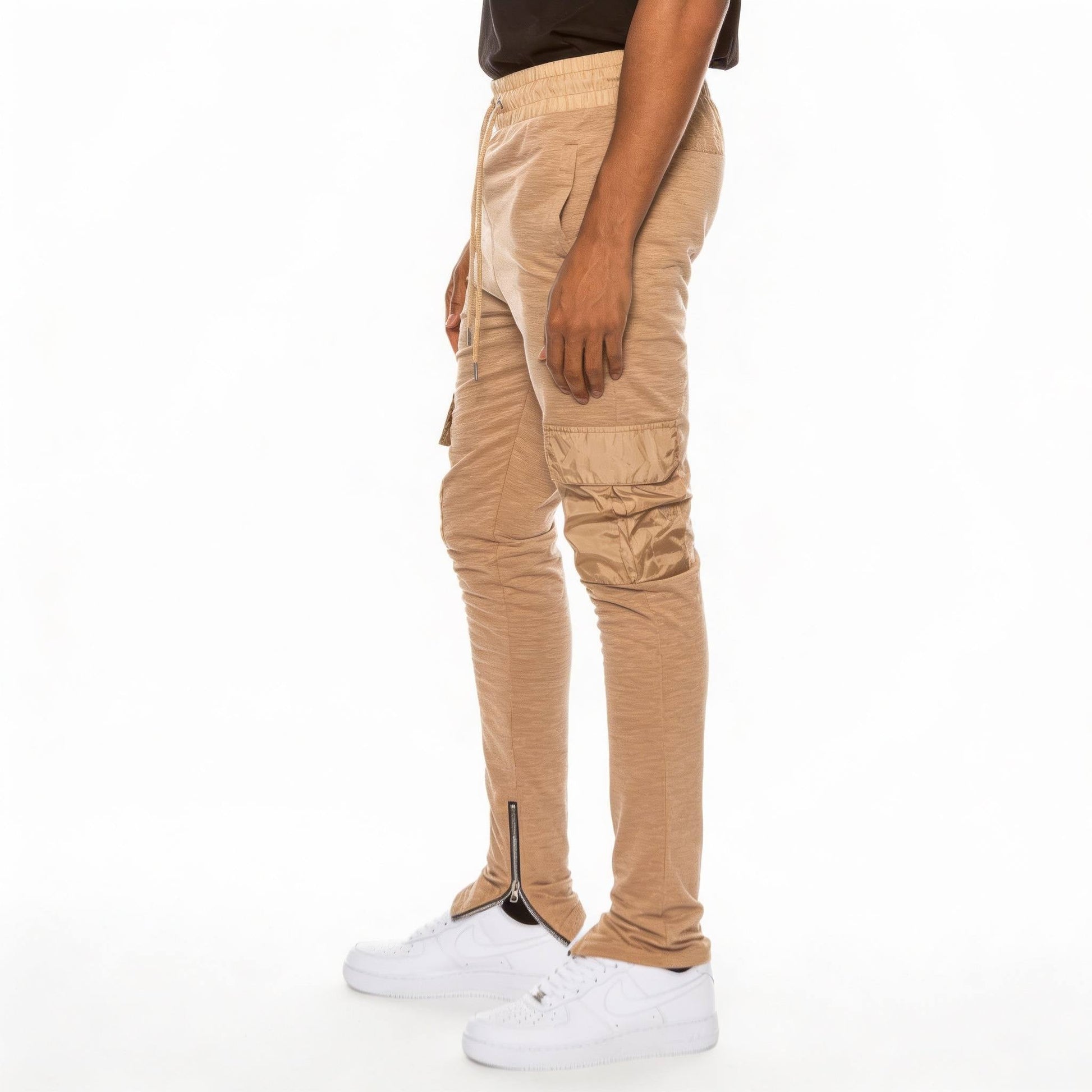 Heathered Cotton Blend Joggers - ZumBuys
