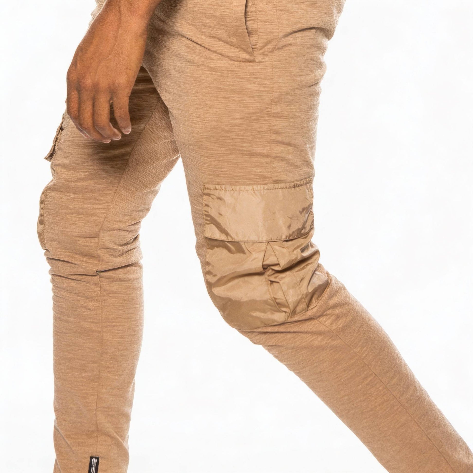 Heathered Cotton Blend Joggers - ZumBuys