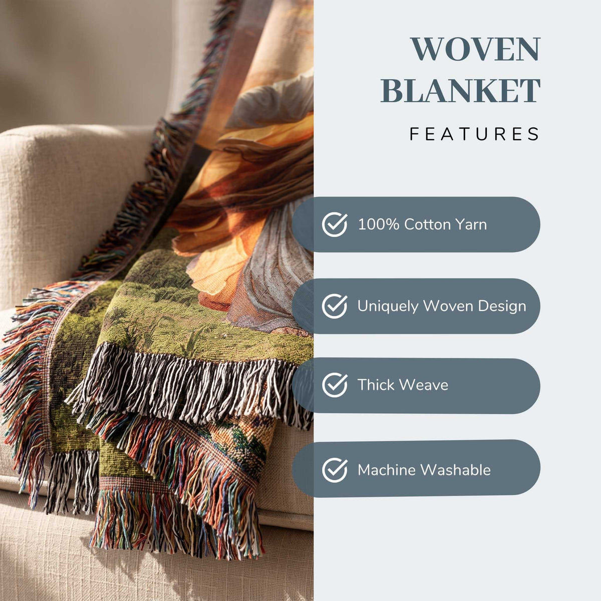Heavenly Embrace Woven Blanket - ZumBuys