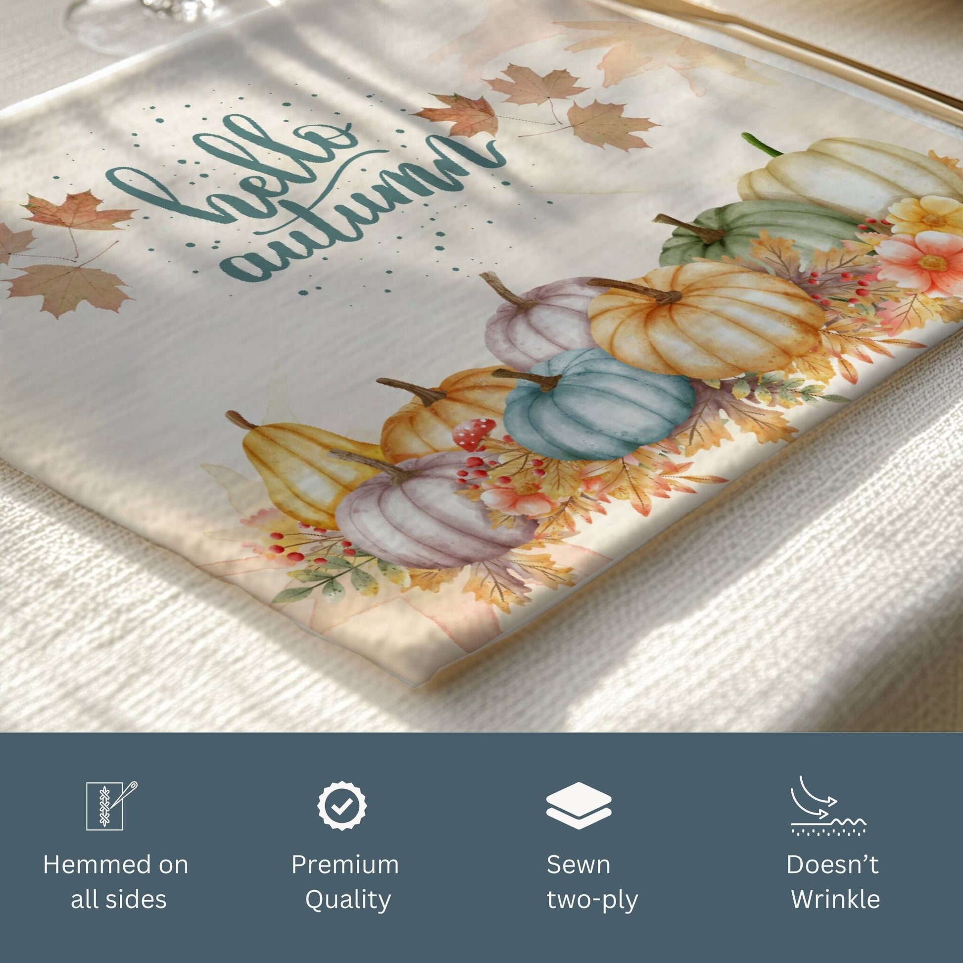 Hello Autumn Placemat, 2 pc - ZumBuys