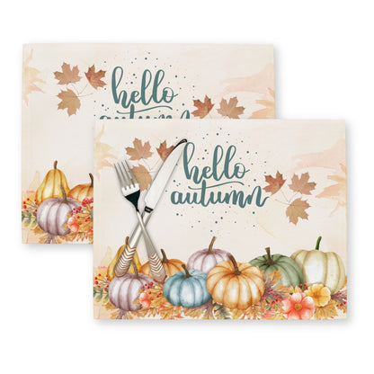 Hello Autumn Placemat, 2 pc - ZumBuys