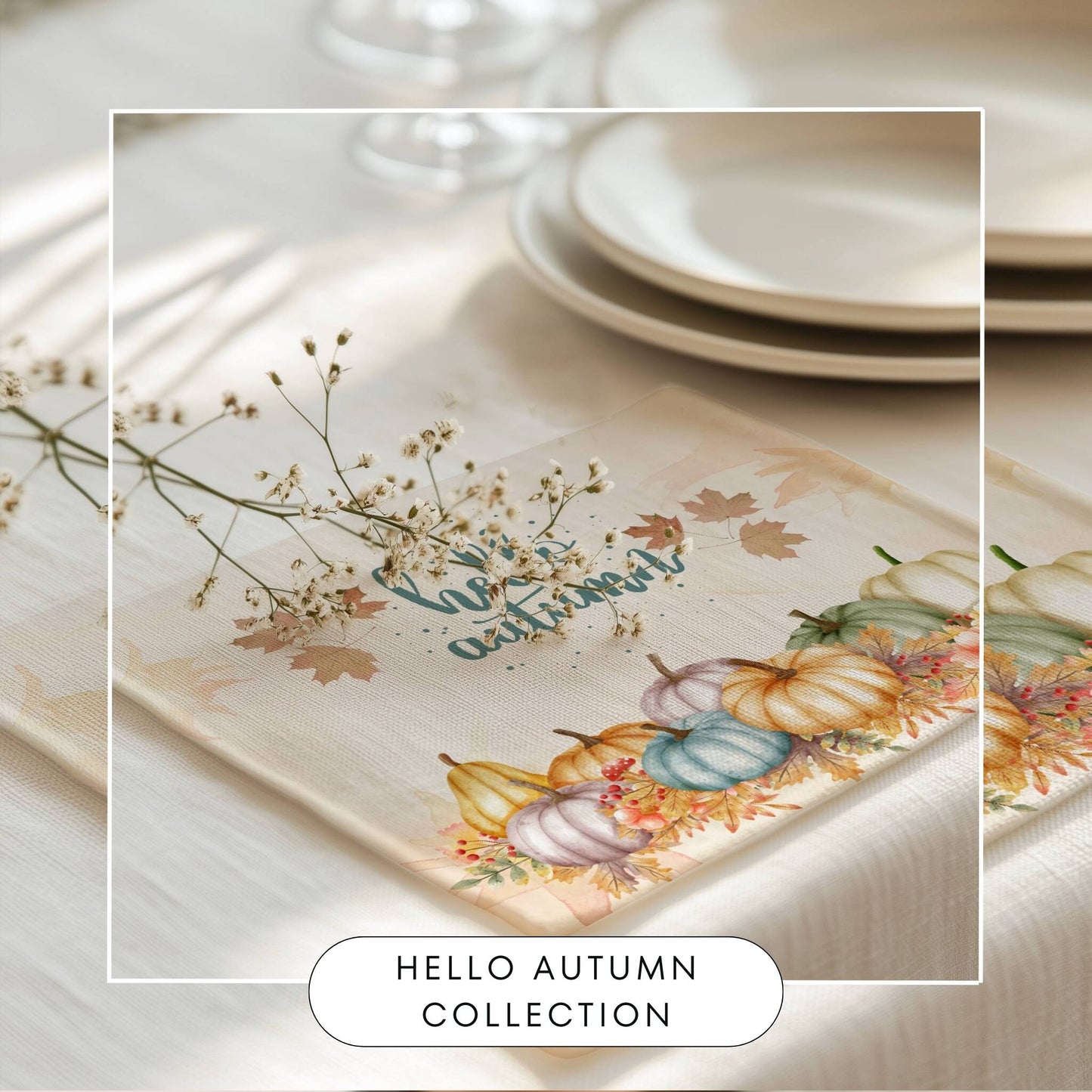 Hello Autumn Placemat, 2 pc - ZumBuys