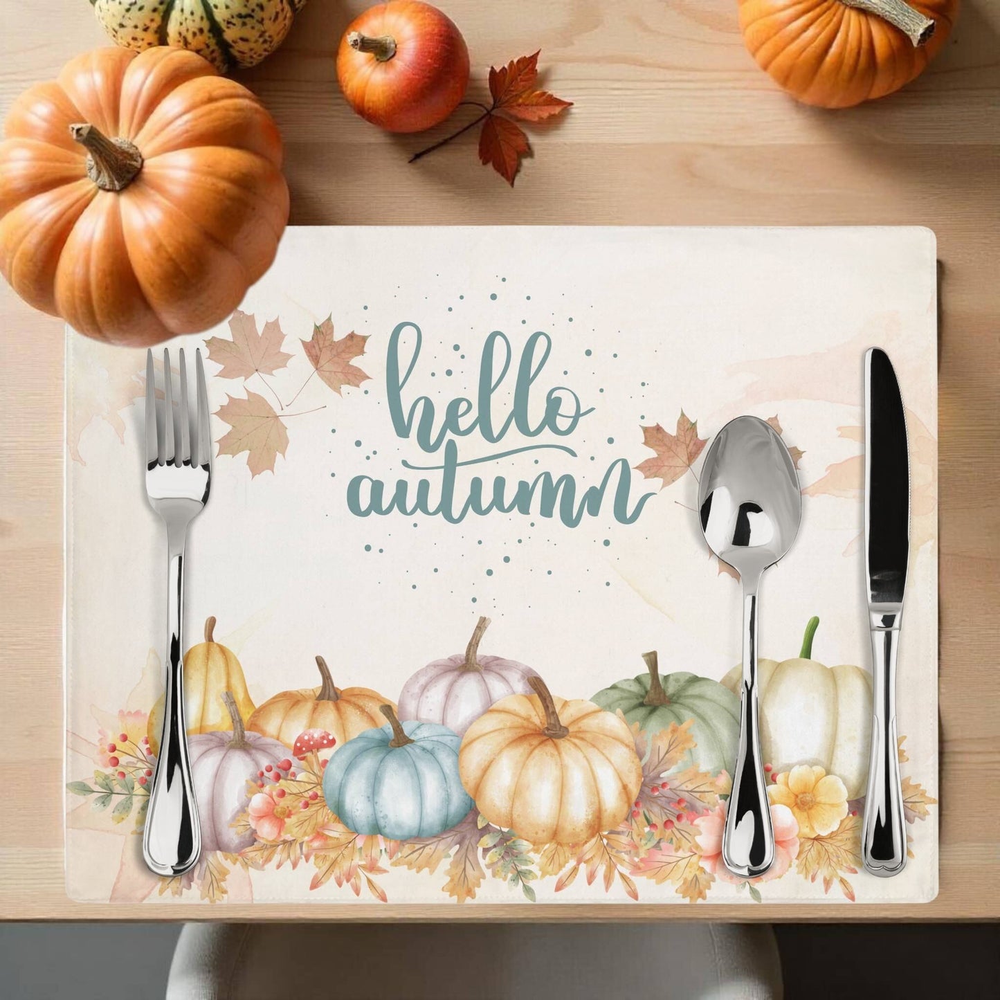 Hello Autumn Placemat, 2 pc - ZumBuys