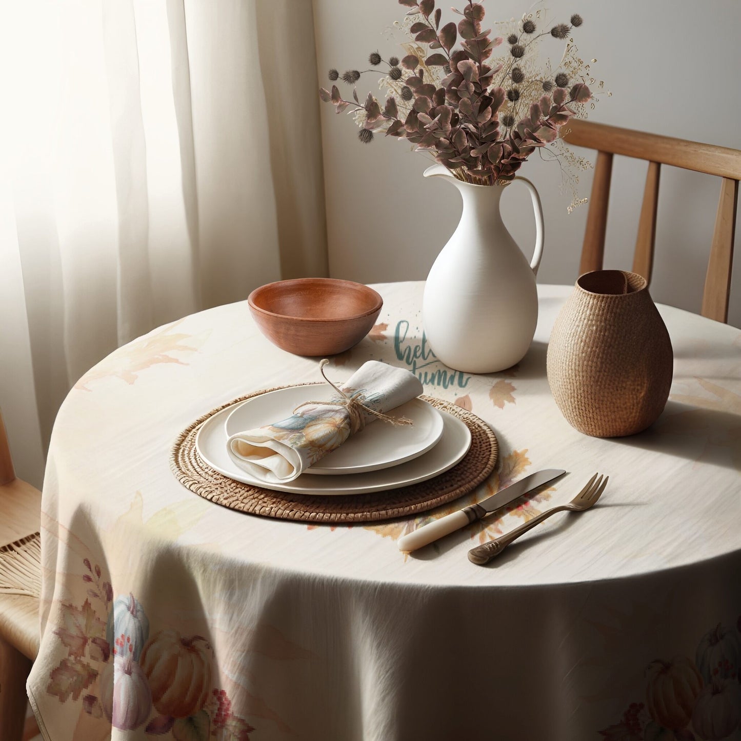 Hello Autumn Tablecloth - ZumBuys