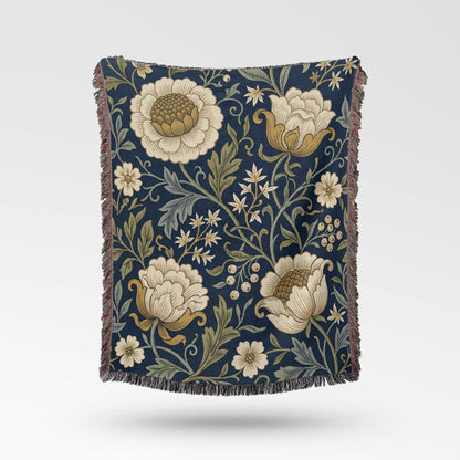 Heritage Bloom Woven Blanket - ZumBuys