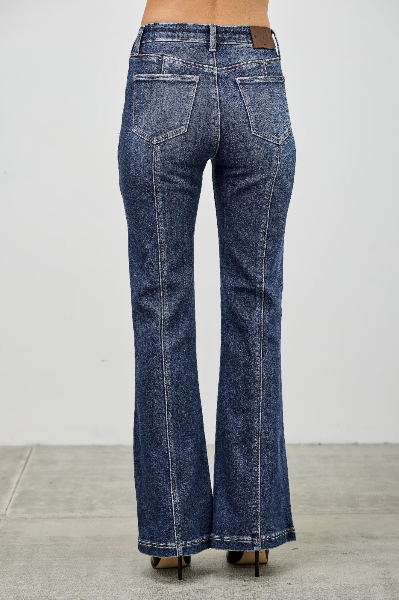 High Rise Boot Cut With Seam Detail - ZumBuys