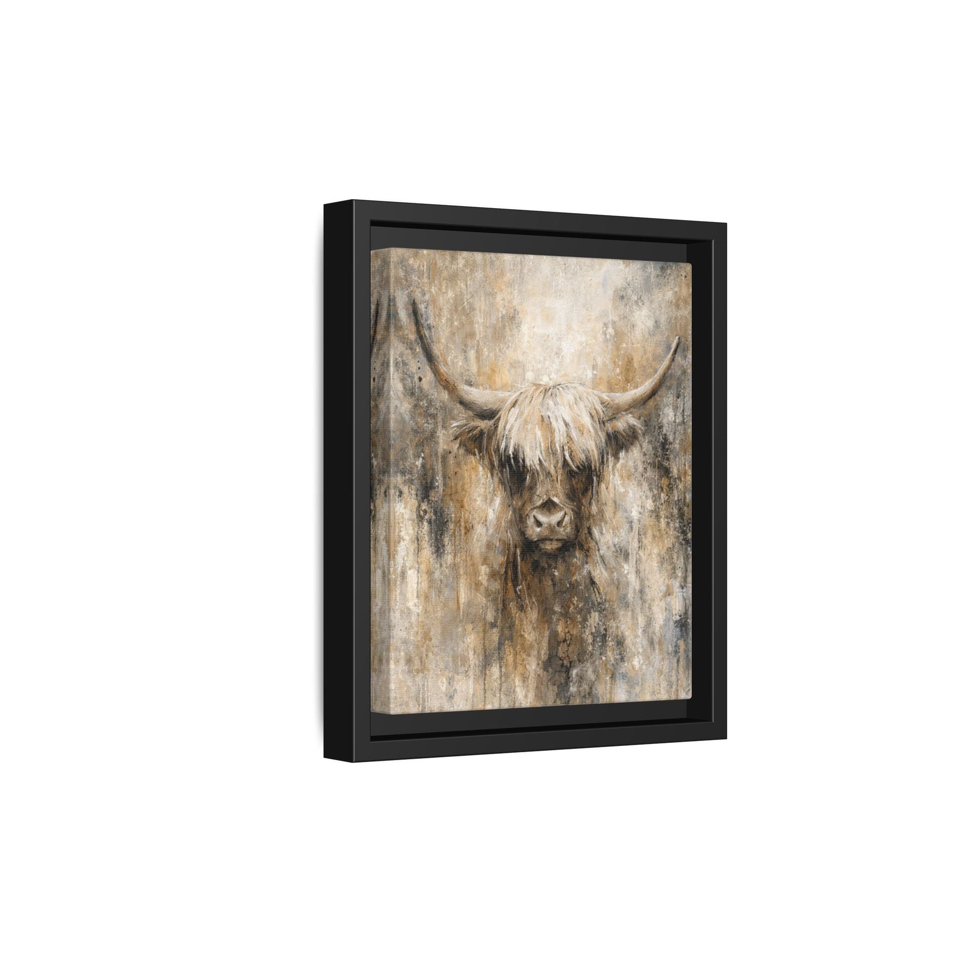 Highland Stillness Matte Canvas, Framed (Multi - color) - ZumBuys