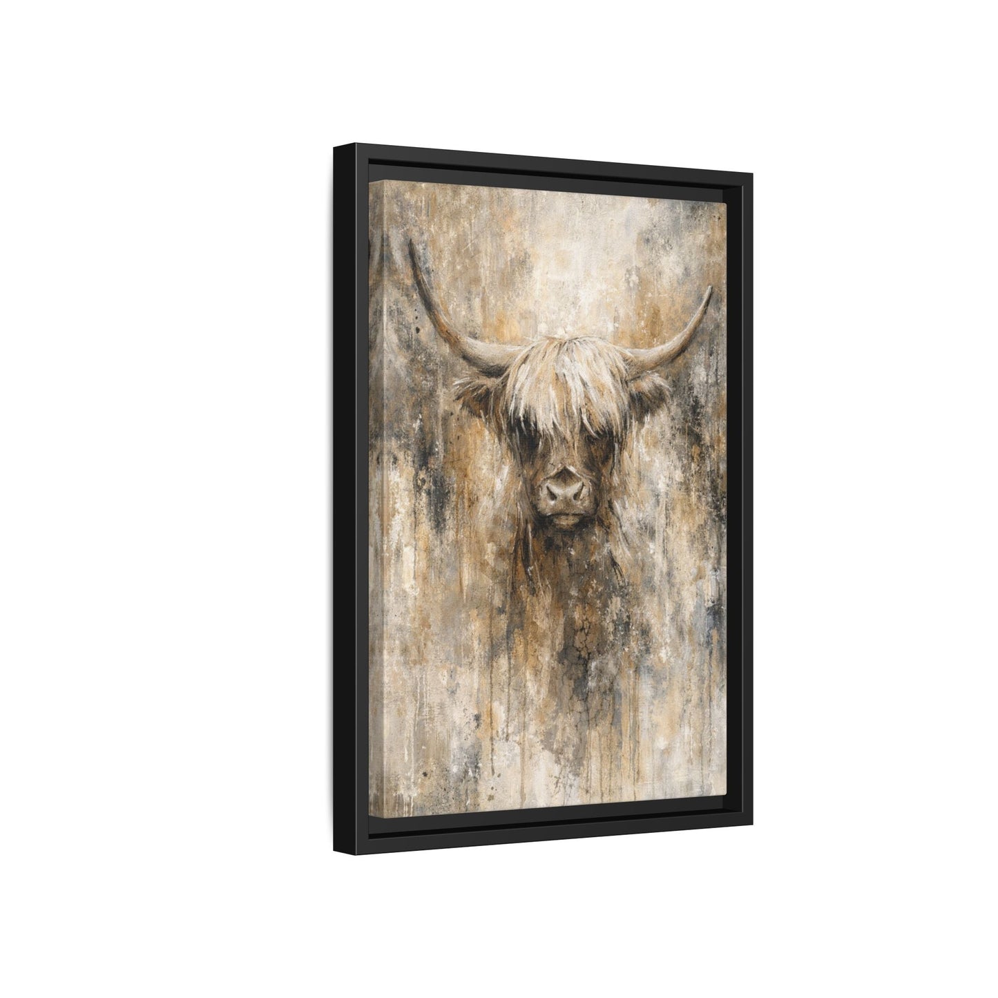 Highland Stillness Matte Canvas, Framed (Multi - color) - ZumBuys