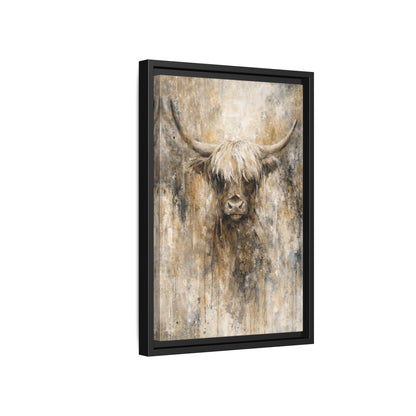 Highland Stillness Matte Canvas, Framed (Multi - color) - ZumBuys