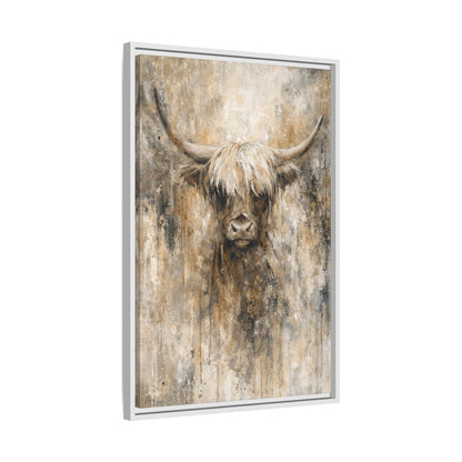 Highland Stillness Matte Canvas, Framed (Multi - color) - ZumBuys