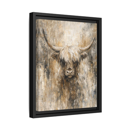 Highland Stillness Matte Canvas, Framed (Multi - color) - ZumBuys