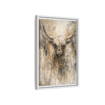 Highland Stillness Matte Canvas, Framed (Multi - color) - ZumBuys