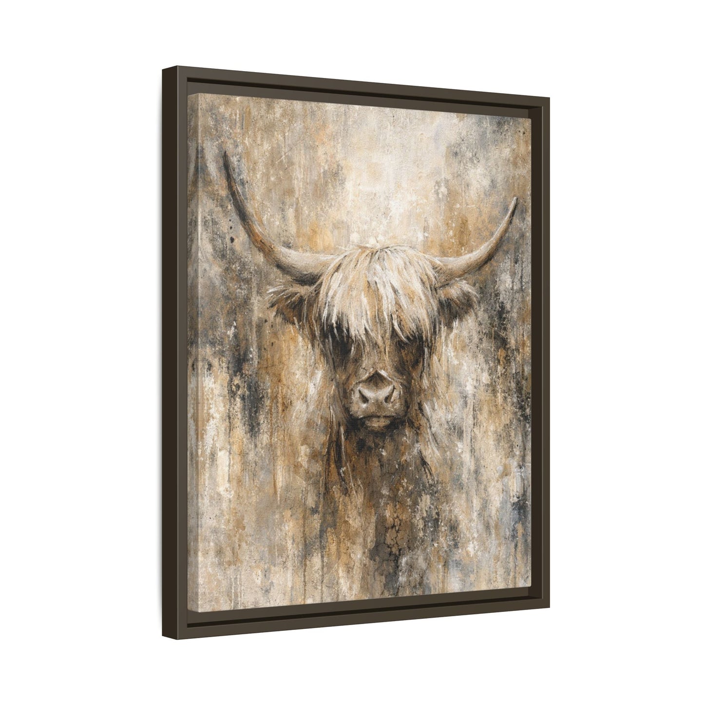 Highland Stillness Matte Canvas, Framed (Multi - color) - ZumBuys