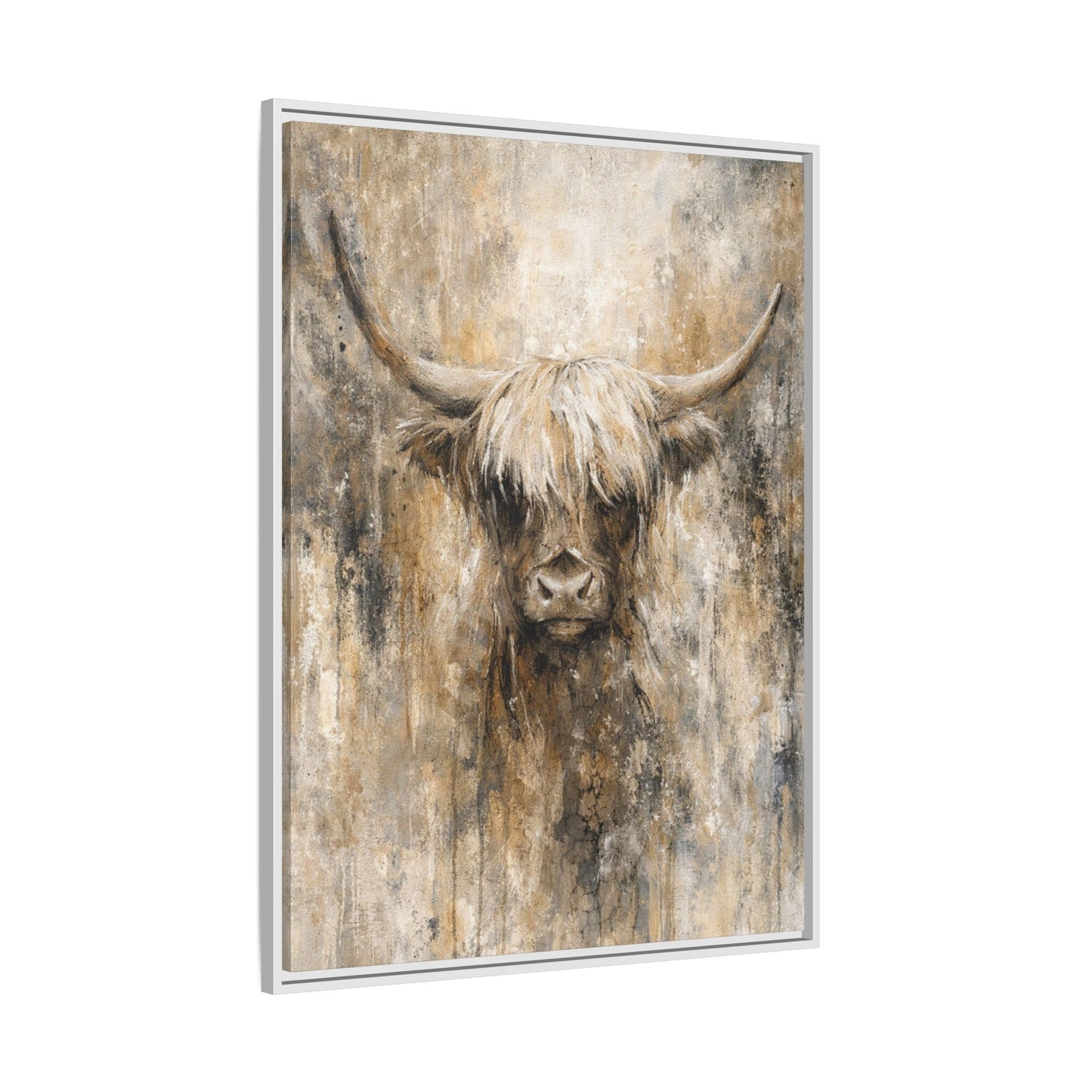 Highland Stillness Matte Canvas, Framed (Multi - color) - ZumBuys
