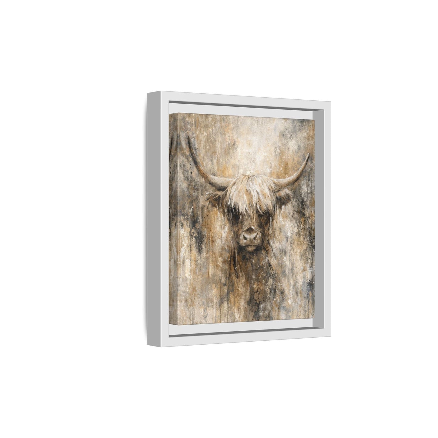 Highland Stillness Matte Canvas, Framed (Multi - color) - ZumBuys