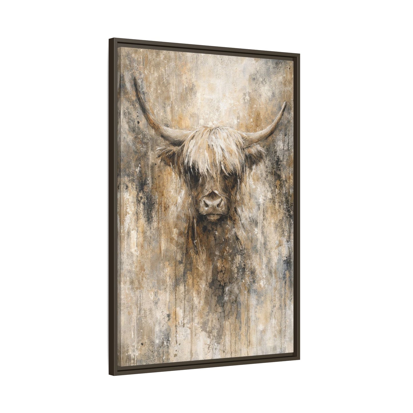 Highland Stillness Matte Canvas, Framed (Multi - color) - ZumBuys