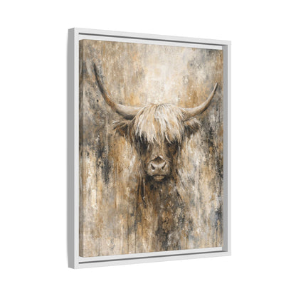 Highland Stillness Matte Canvas, Framed (Multi - color) - ZumBuys