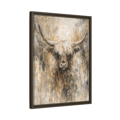 Highland Stillness Matte Canvas, Framed (Multi - color) - ZumBuys