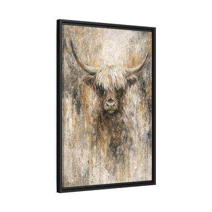 Highland Stillness Matte Canvas, Framed (Multi - color) - ZumBuys