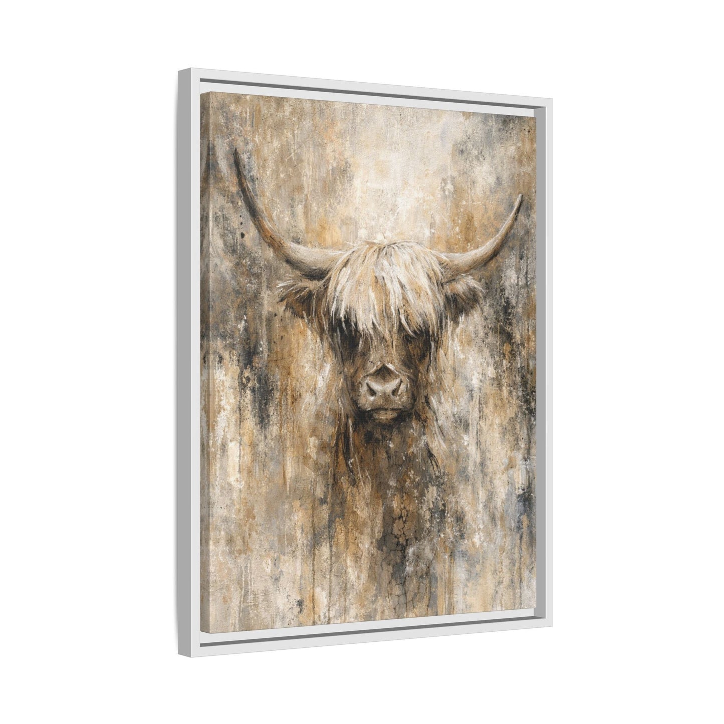 Highland Stillness Matte Canvas, Framed (Multi - color) - ZumBuys